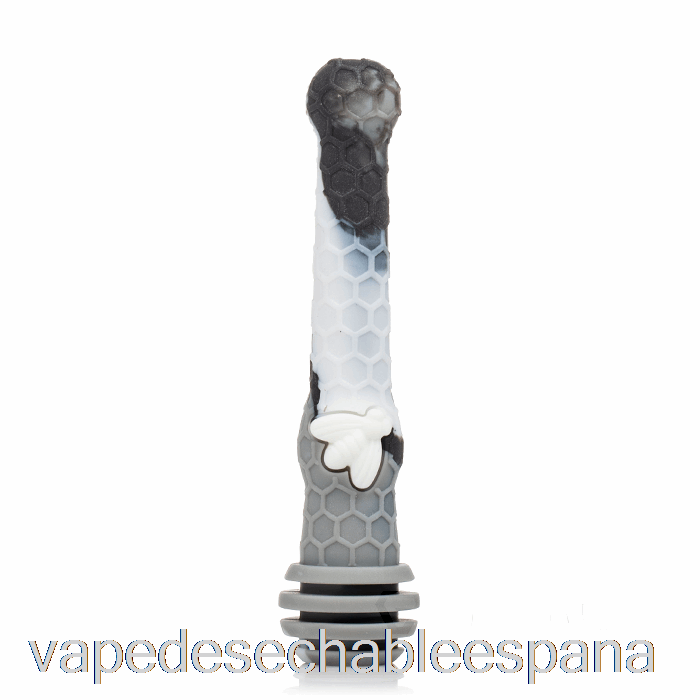 Vape Desechable España Stratus Honey Dipper Silicona Dab Paja Mármol Gris (negro/gris/blanco)